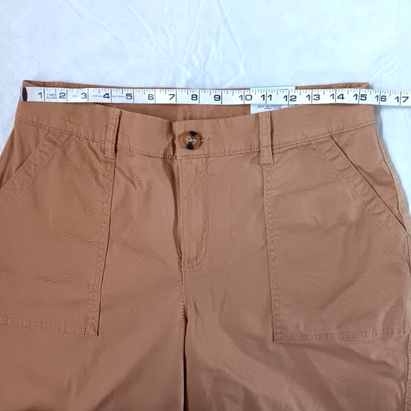 NWT Style & Co Mid Rise Bermuda Short | Roll Cuff | Warm Toffee - Picture 7 of 16